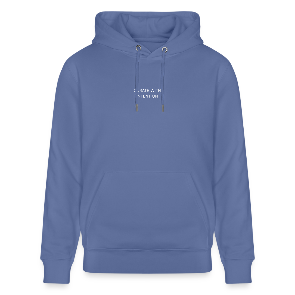 Curate with Intention Heavyweight Unisex Hoodie Cruiser - bright blue