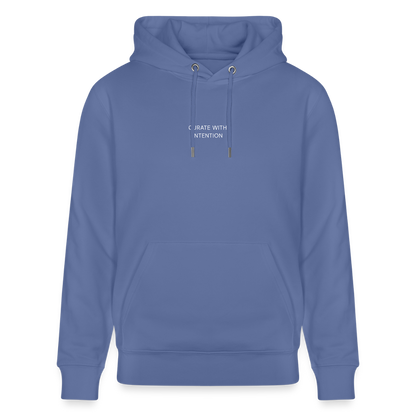 Curate with Intention Heavyweight Unisex Hoodie Cruiser - bright blue