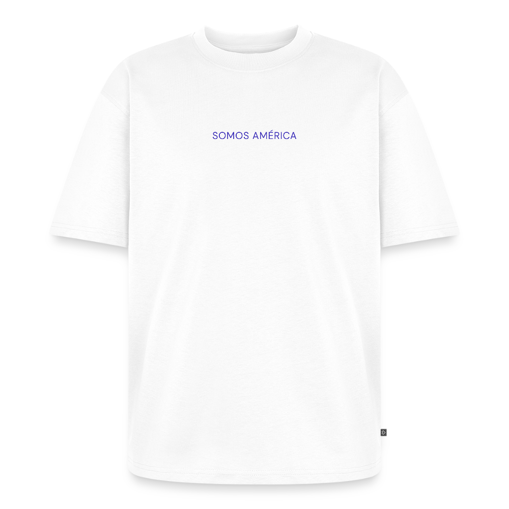 Somos América Unisex Organic Oversized T-Shirt - white