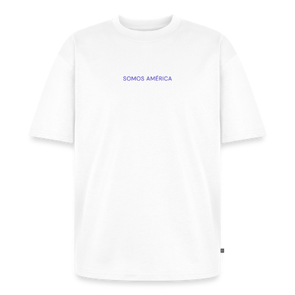 Somos América Unisex Organic Oversized T-Shirt - white