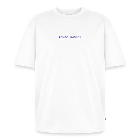 Somos América Unisex Organic Oversized T-Shirt - white