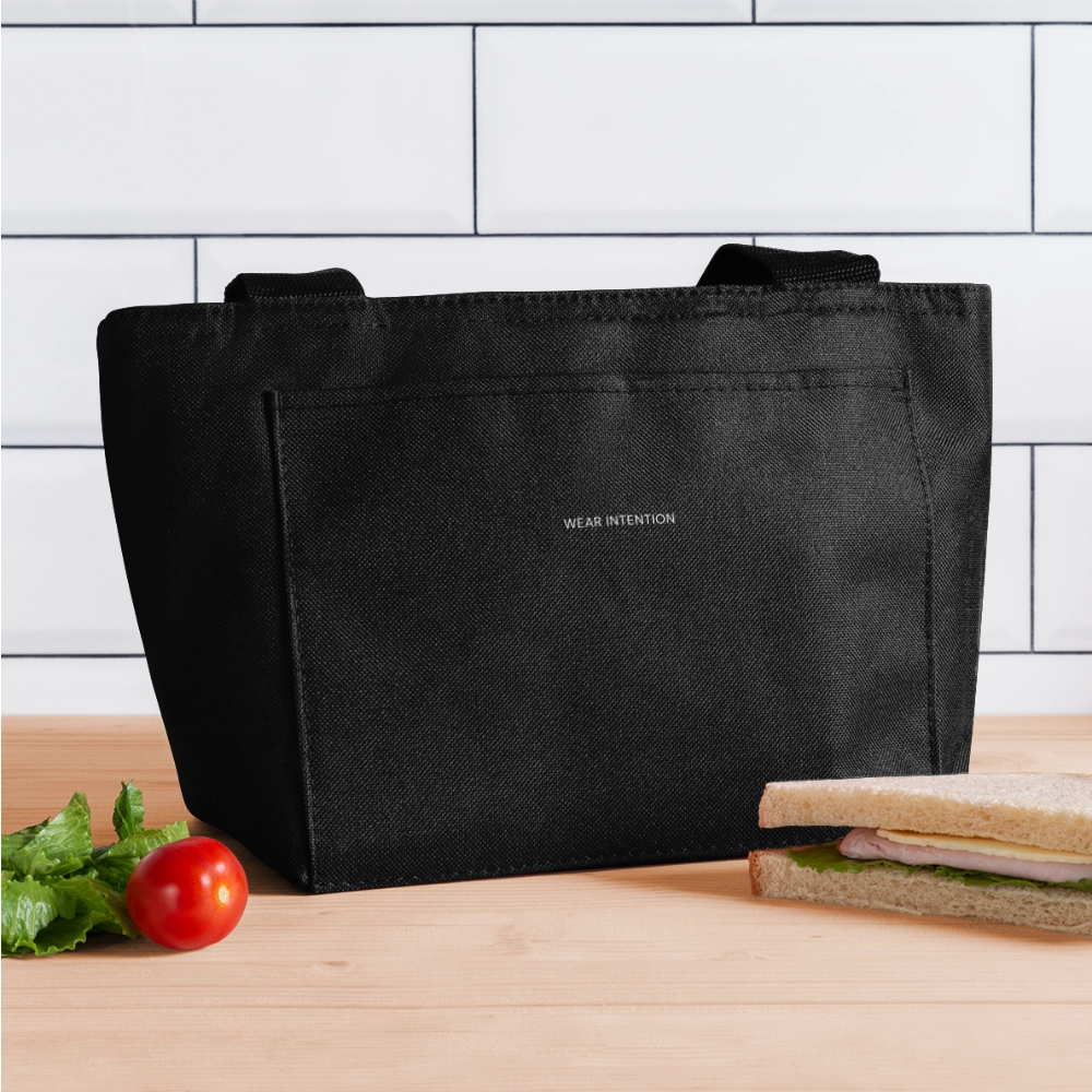 Wear Intention Recycled Insulated Lunch Bag - black