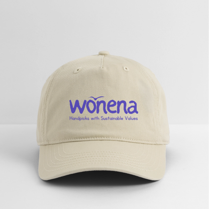 WONENA Organic Cotton Organic Baseball Cap - Bright - khaki