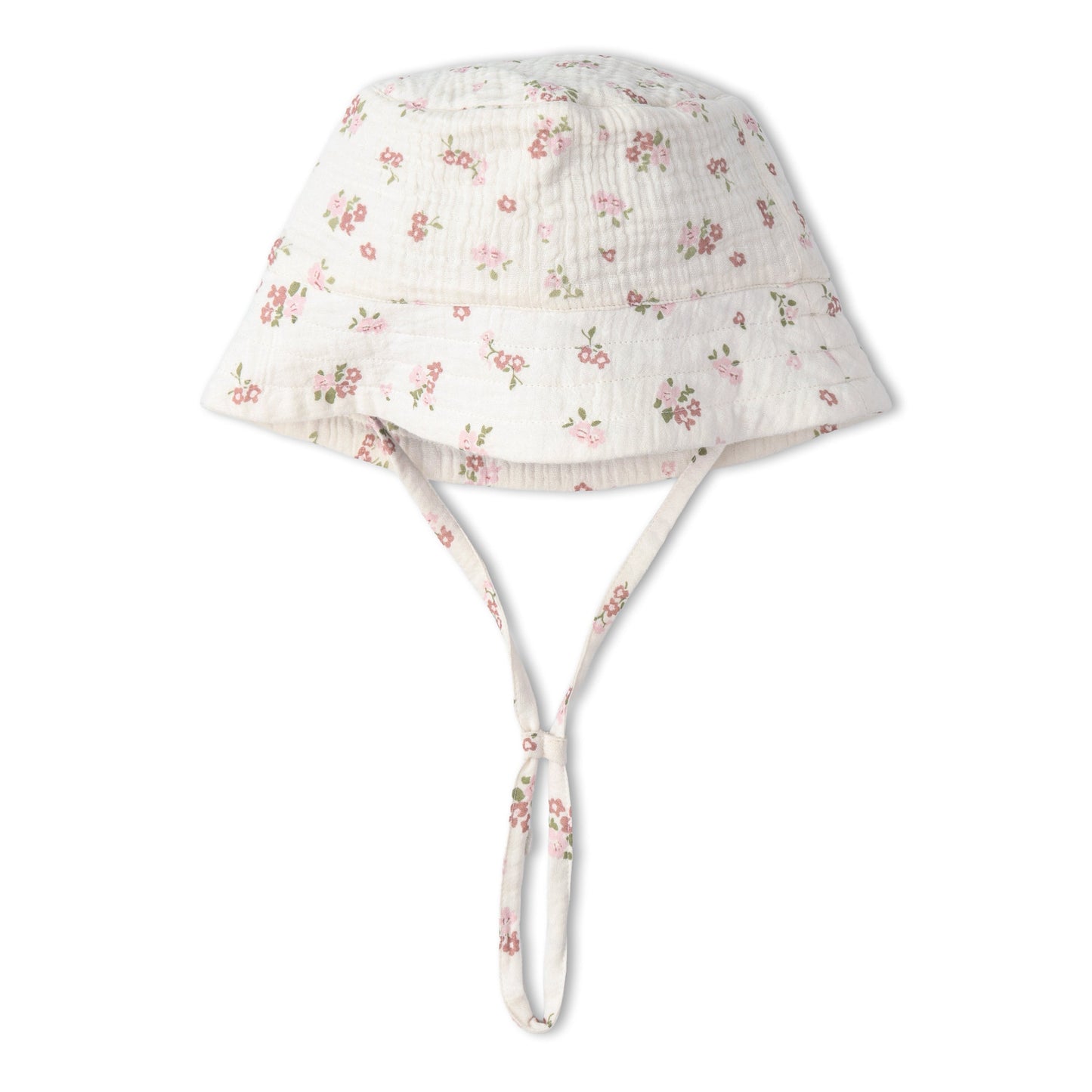 Sombrero de cubo orgánico - Floral rosa