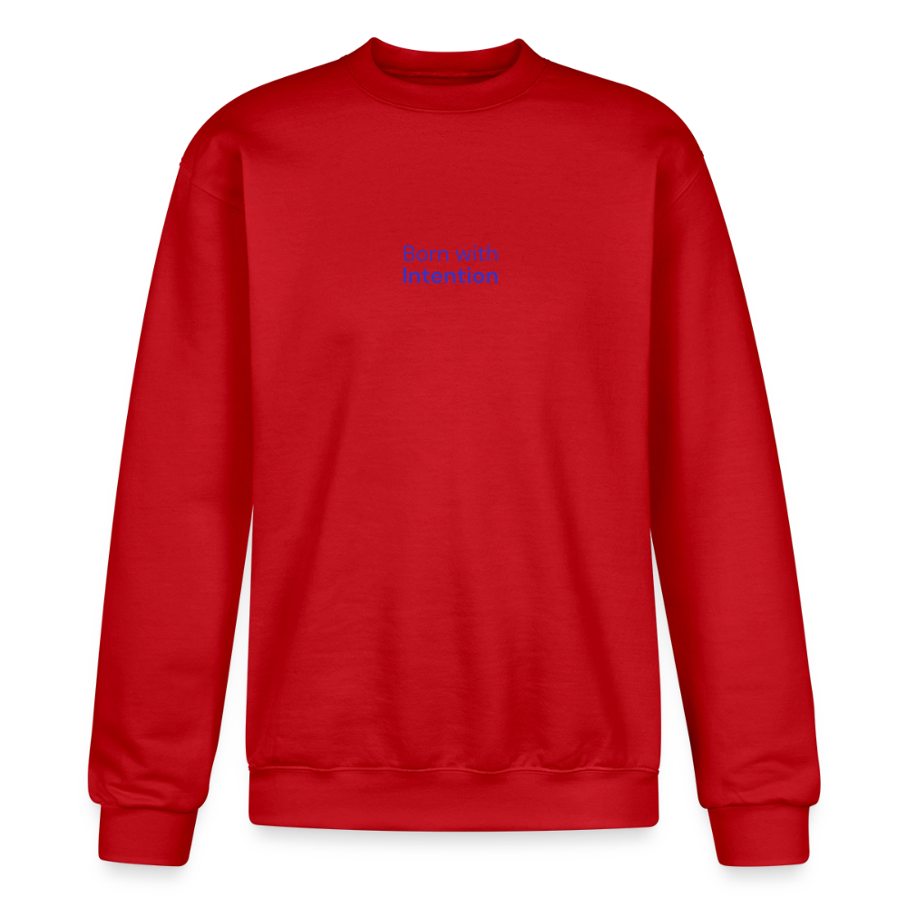 Born With Intention Crewneck Sweatshirt - Scarlet
