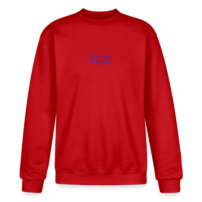 Born With Intention Crewneck Sweatshirt - Scarlet