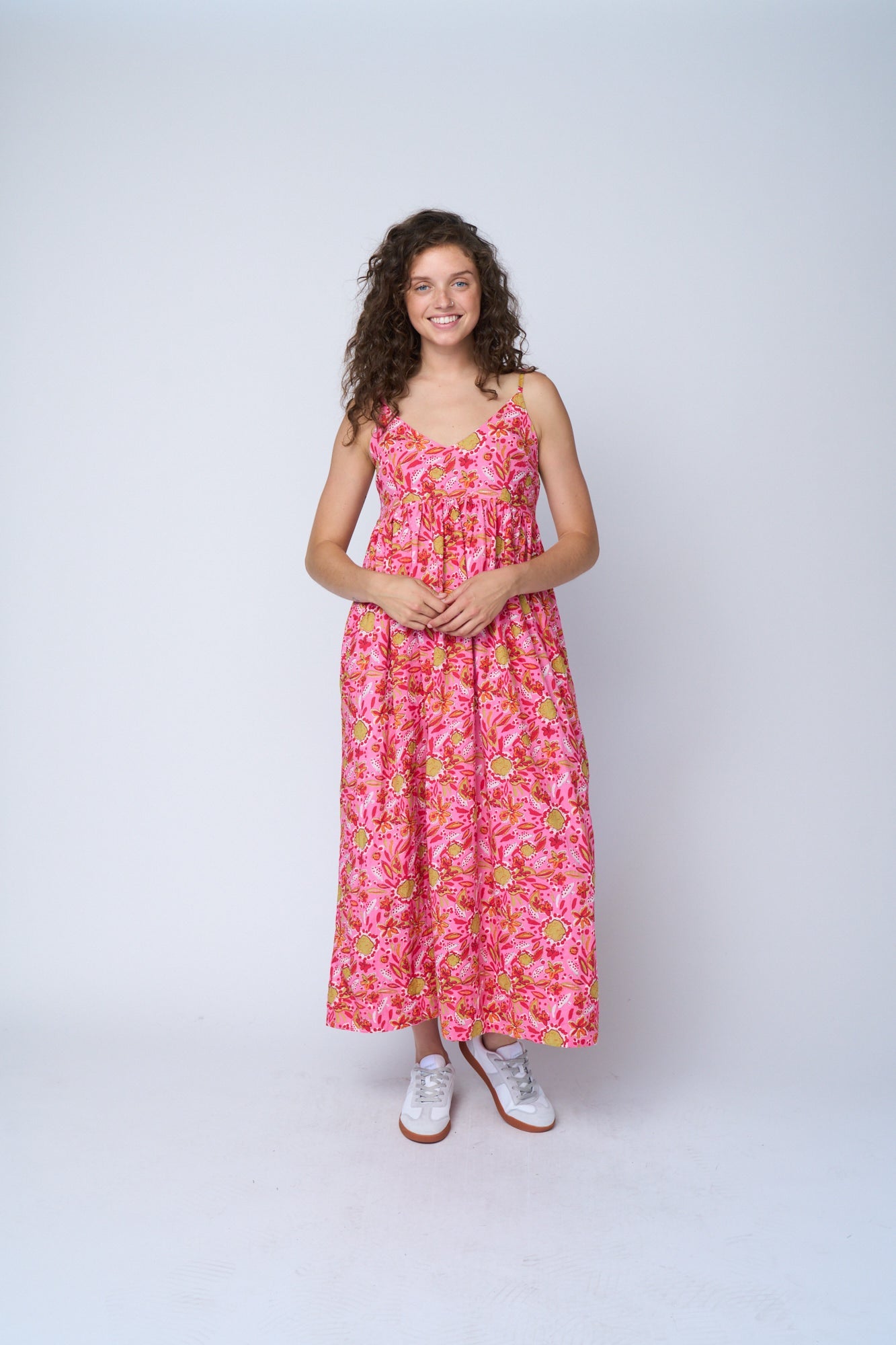 Vestido Hamptons - Mira Floral Rosa