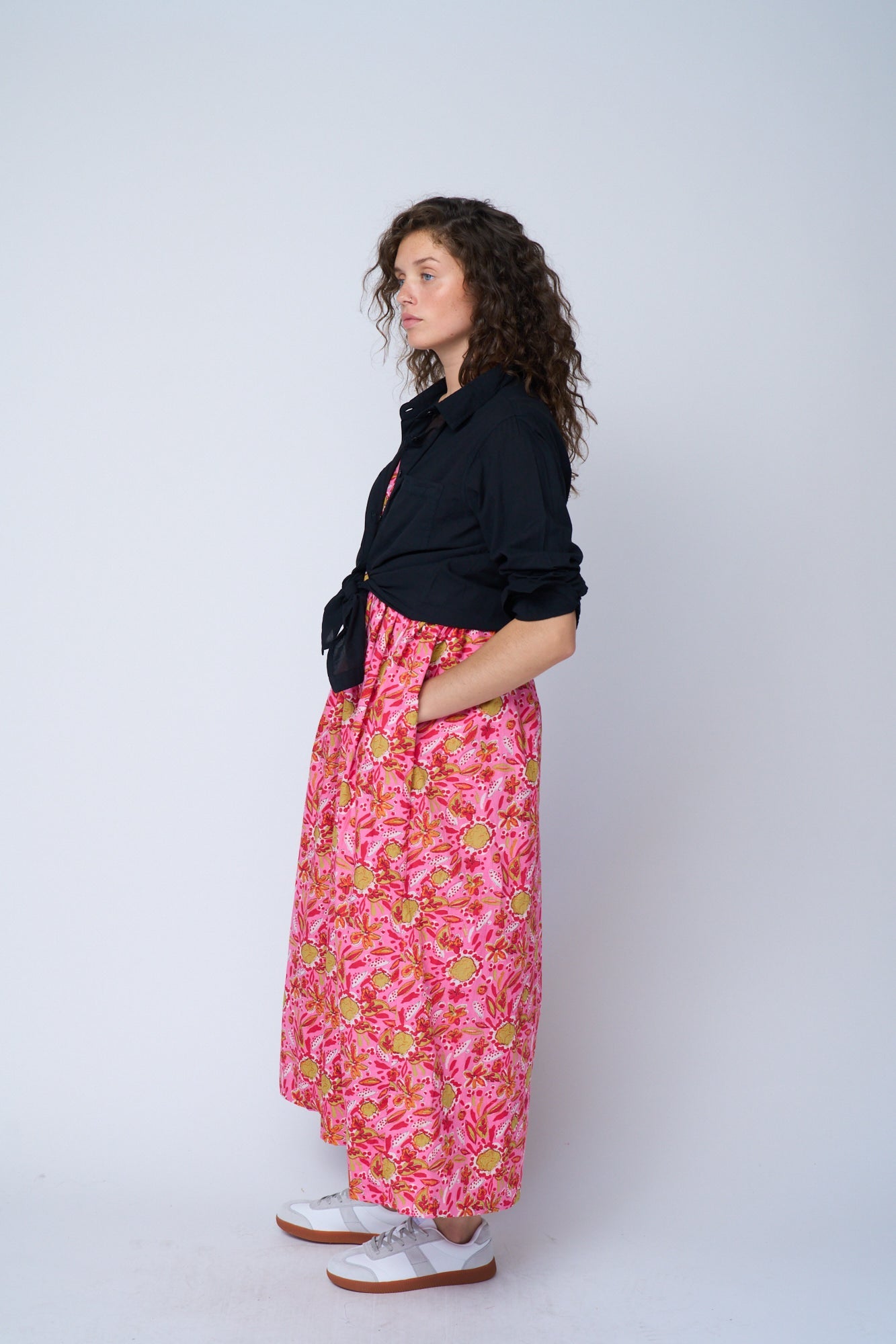 Vestido Hamptons - Mira Floral Rosa