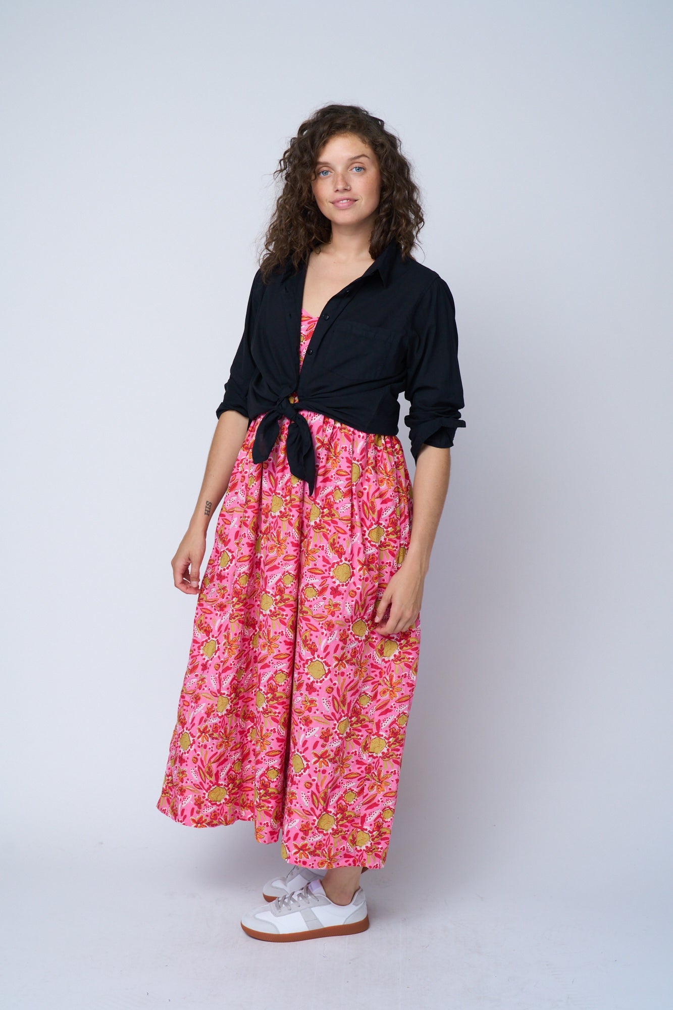 Vestido Hamptons - Mira Floral Rosa