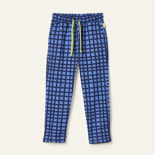Blue Grid Jogger