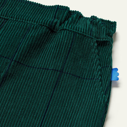 Evergreen Grid Corduroy Pant