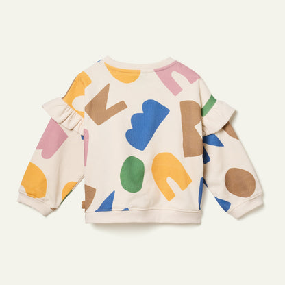 Mon Coeur Ruffled Sweatshirt