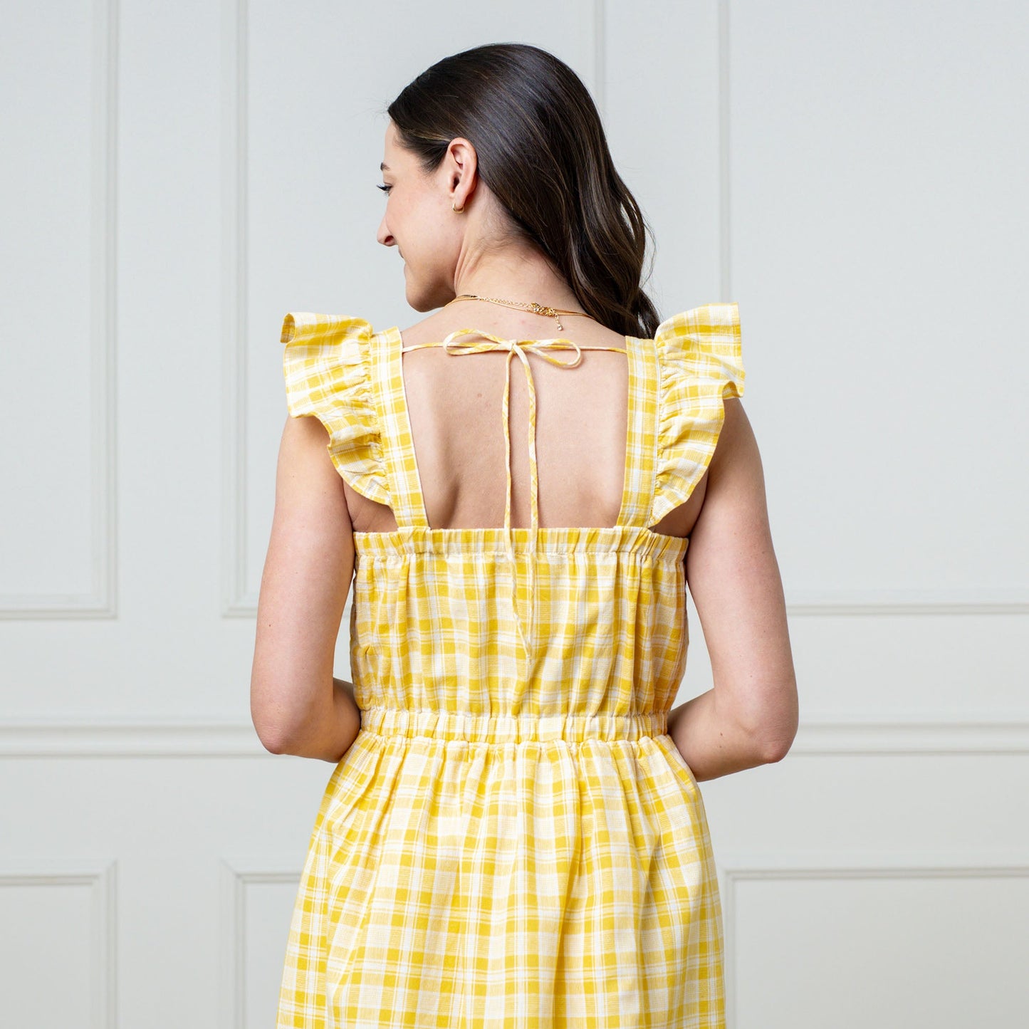 Vestido de sol con mangas mariposa
