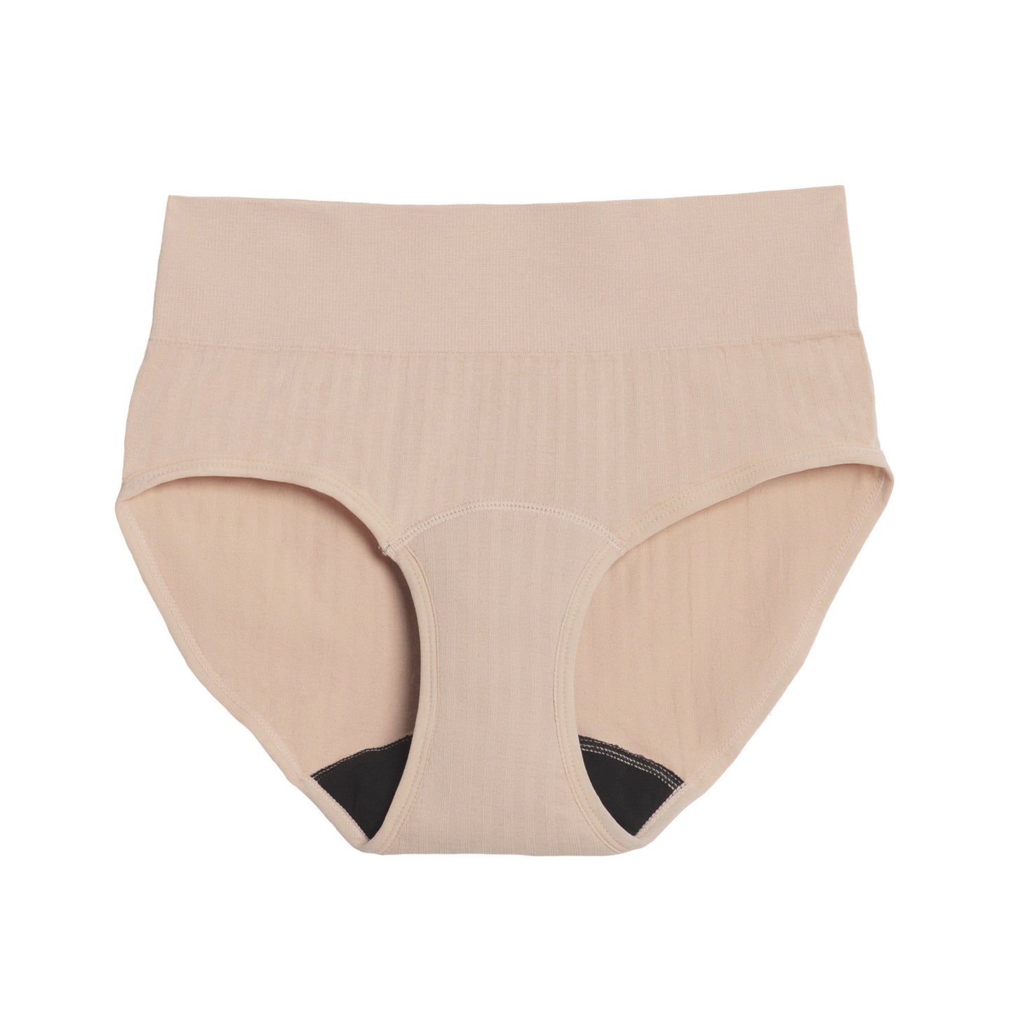 La braga de cintura alta para la regla, confeccionada con tejido SportyStretch™, para flujos abundantes.