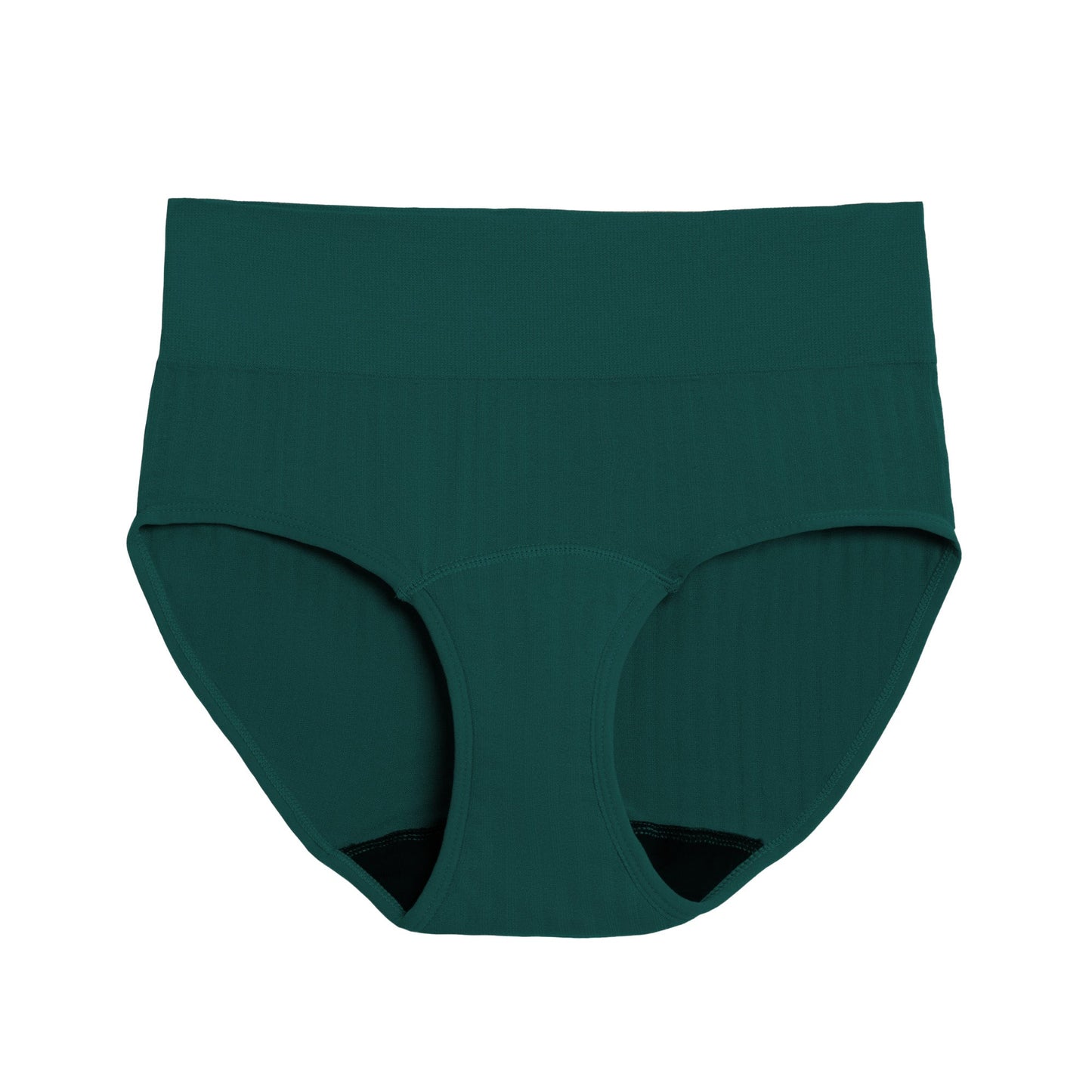 La braga de cintura alta para la regla, confeccionada con tejido SportyStretch™, para flujos abundantes.