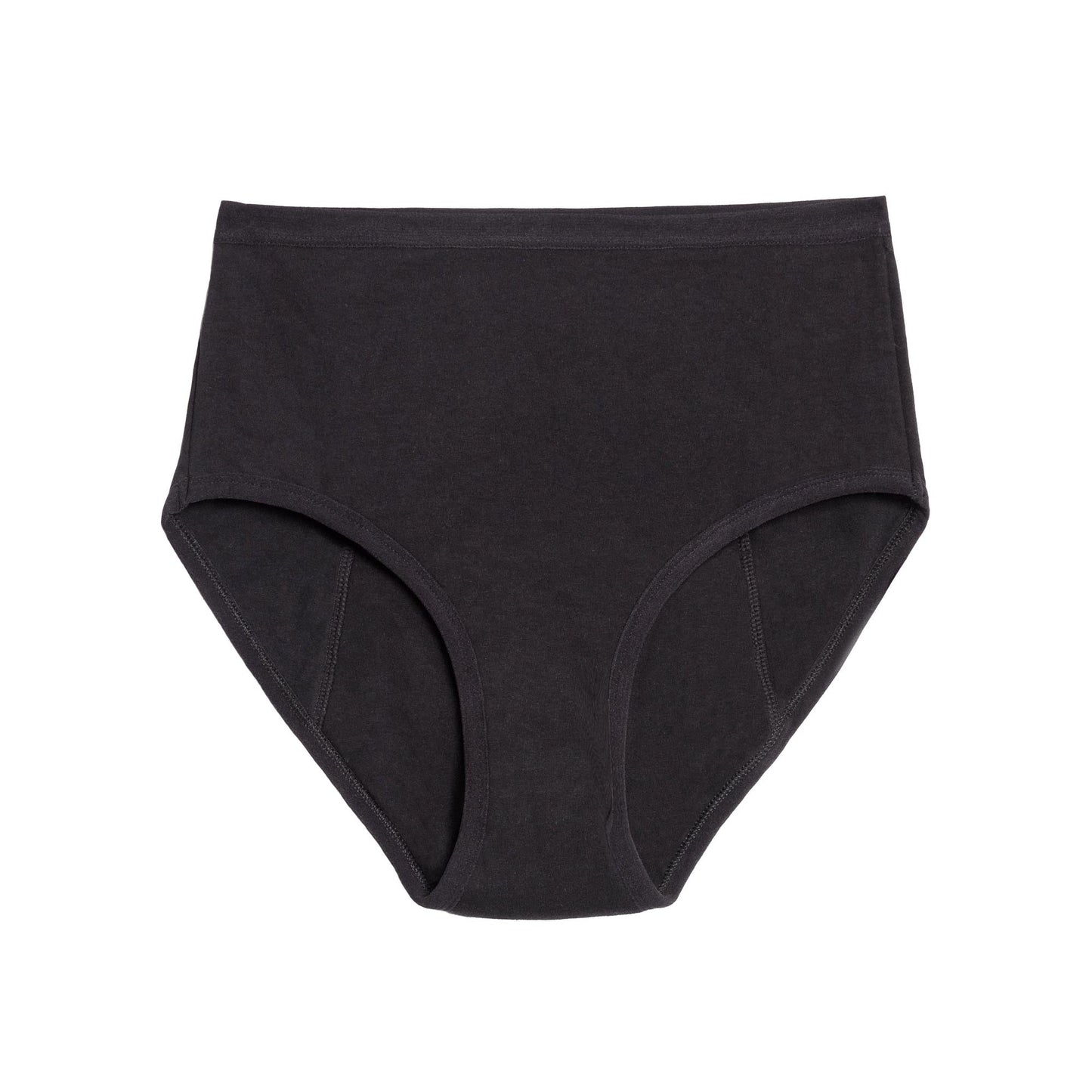 La Ropa Interior Menstrual de Algodón Orgánico de Tiro Alto con Cobertura Extra para Flujos Abundantes