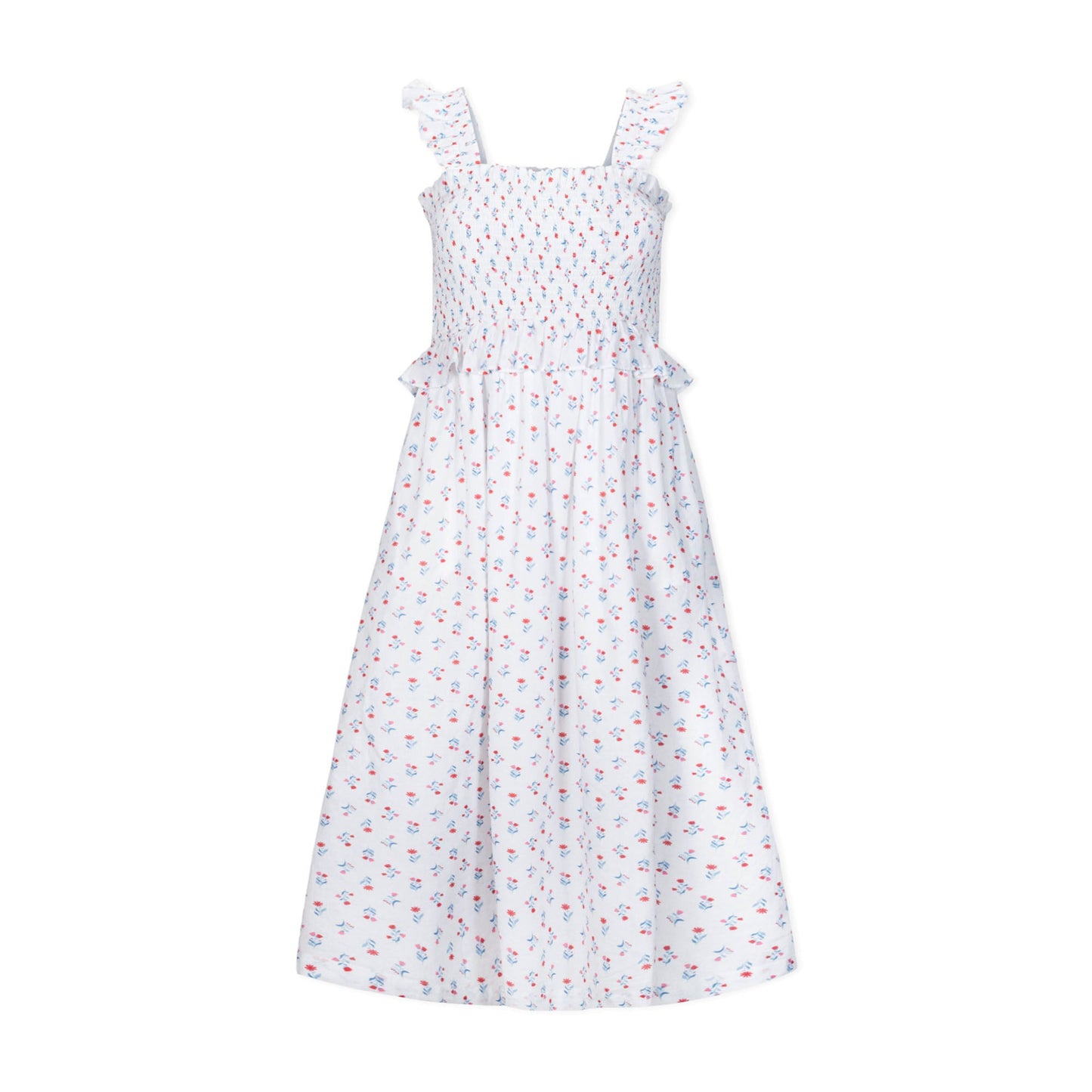 Vestido de verano orgánico con nido de abeja