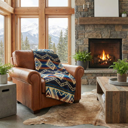 Andean Alpaca Wool Blanket - Rio