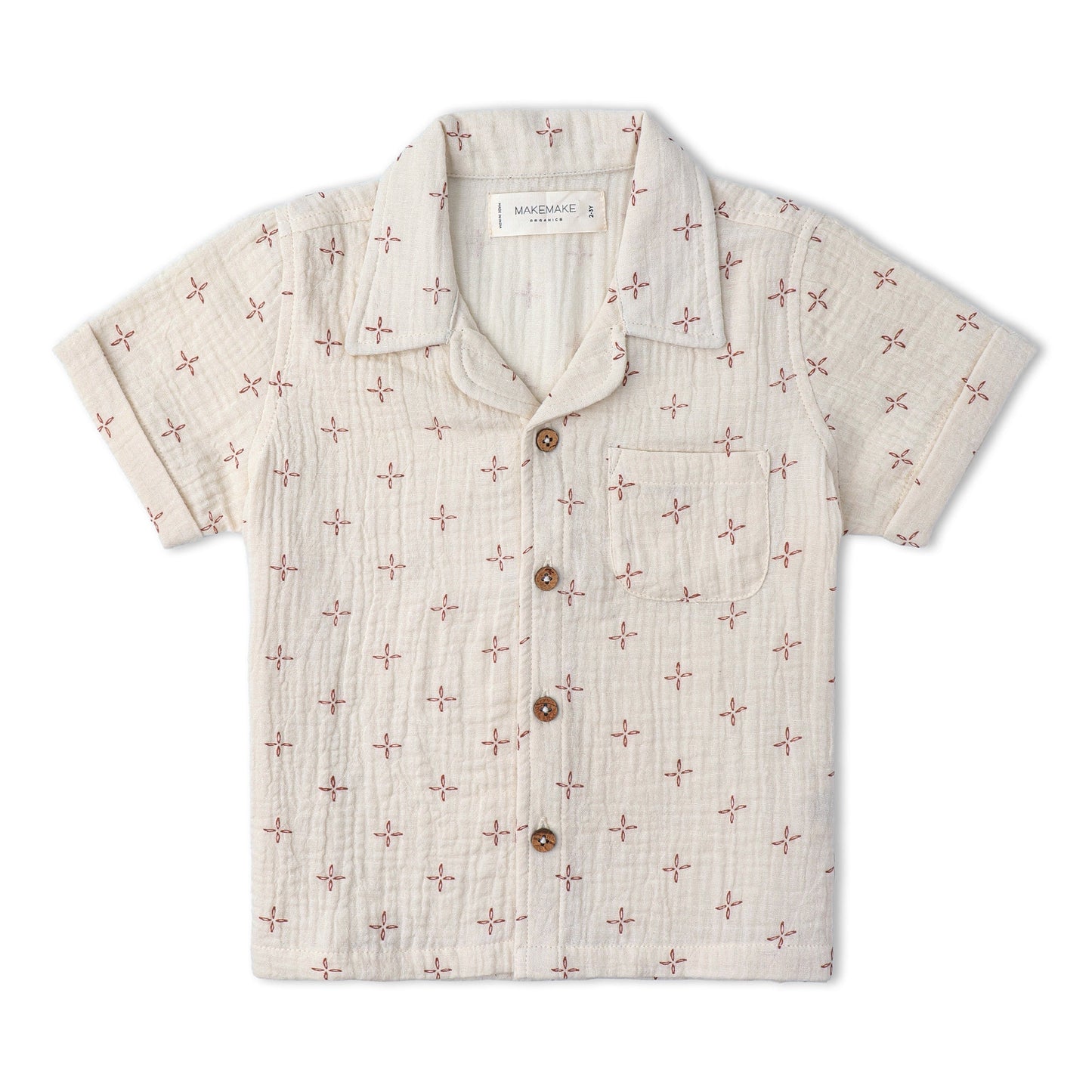 Conjunto de camisa y pantalón corto orgánico - Cruz