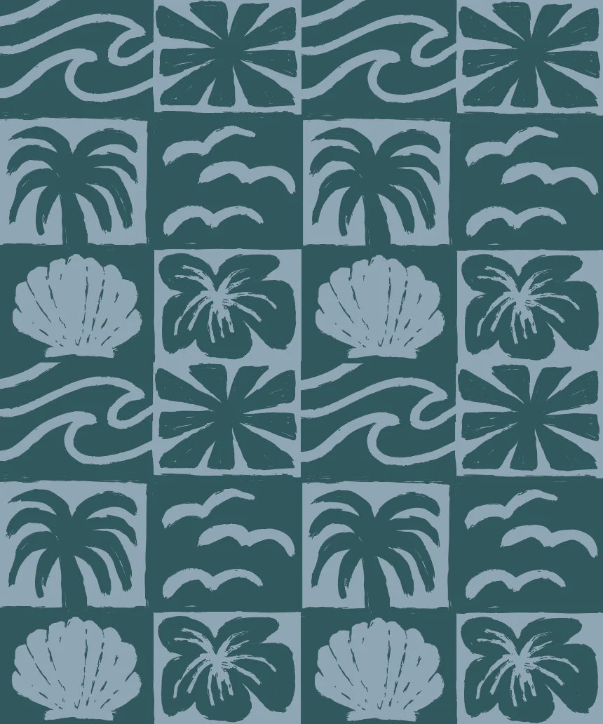 Manta de peluche Laguna - Marina