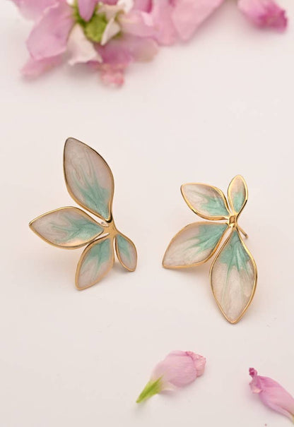 Pendientes Hojas de Menta Flourish