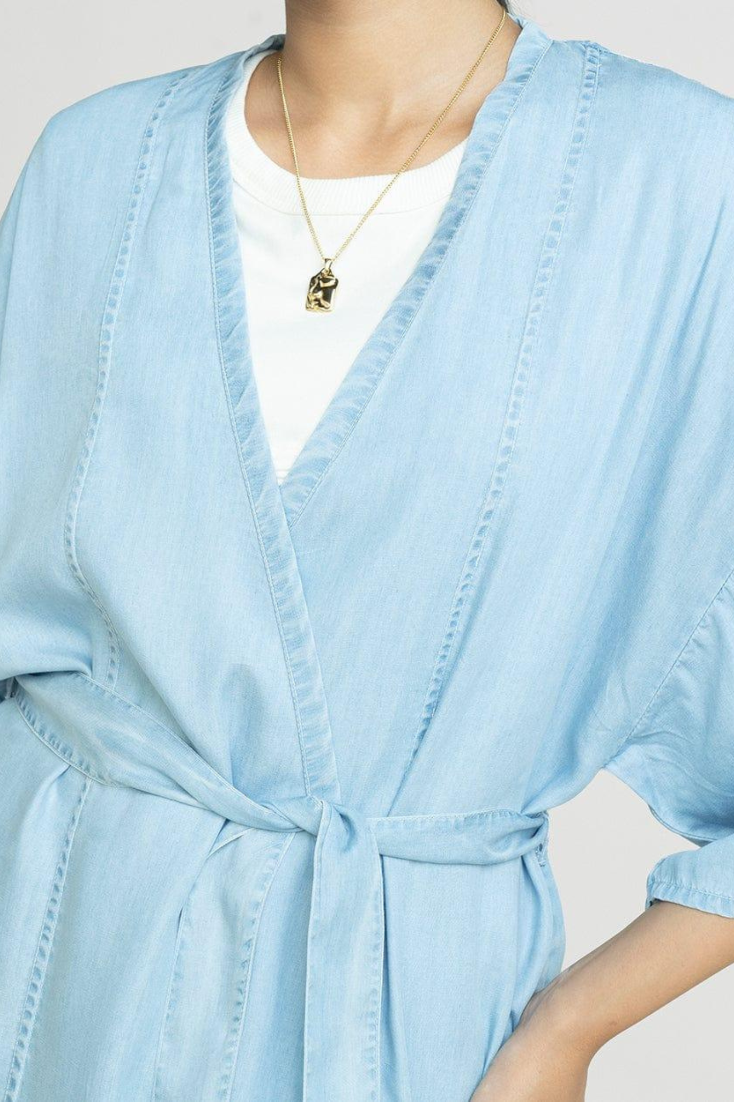 Conjunto "Envuelto en Felicidad" de denim azul