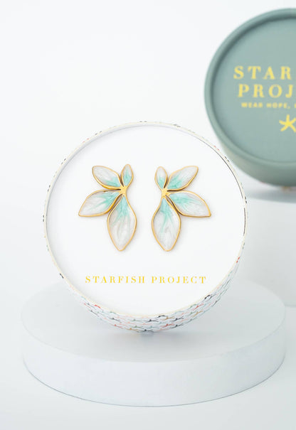 Pendientes Hojas de Menta Flourish