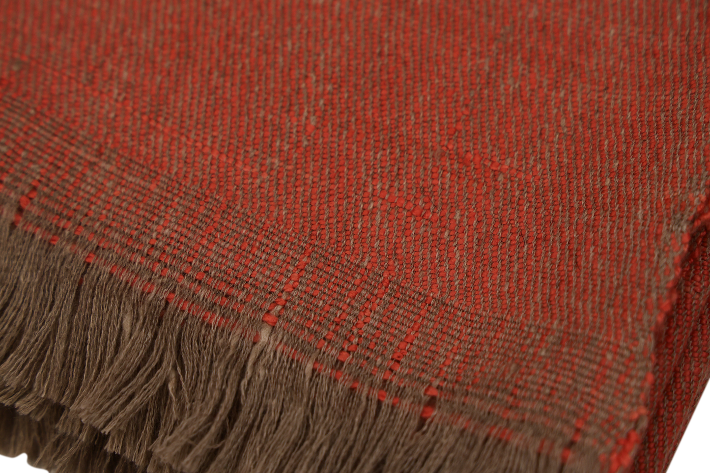 Manta de Pashmina y Lana Merina Tejida a Mano 46" × 75"