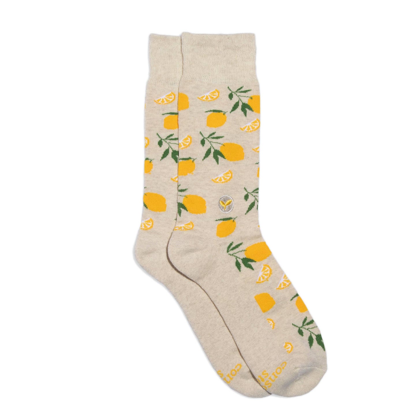 Socks that Plant Trees (Beige Lemons) (Featured)