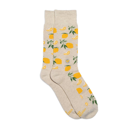 Socks that Plant Trees (Beige Lemons) (Featured)