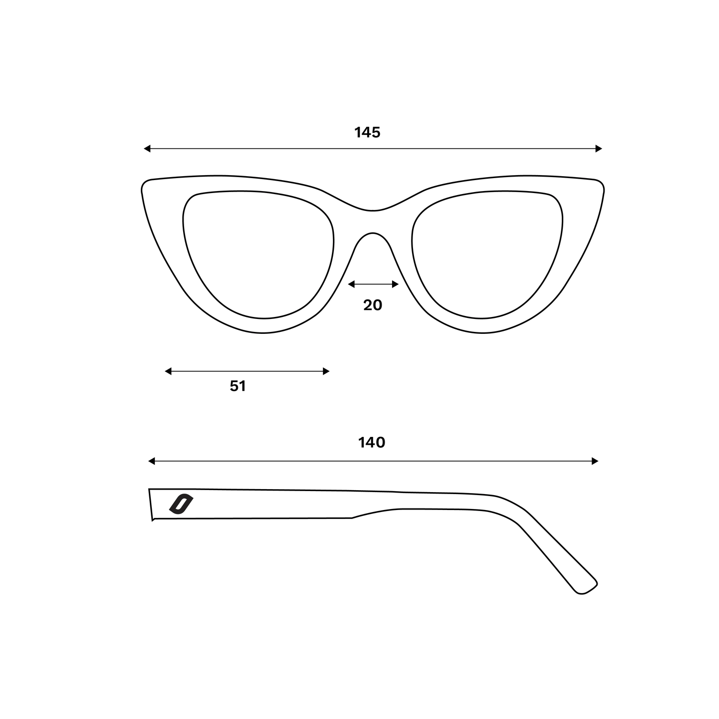 Evora - Gafas de sol de acetato biológico para mujer