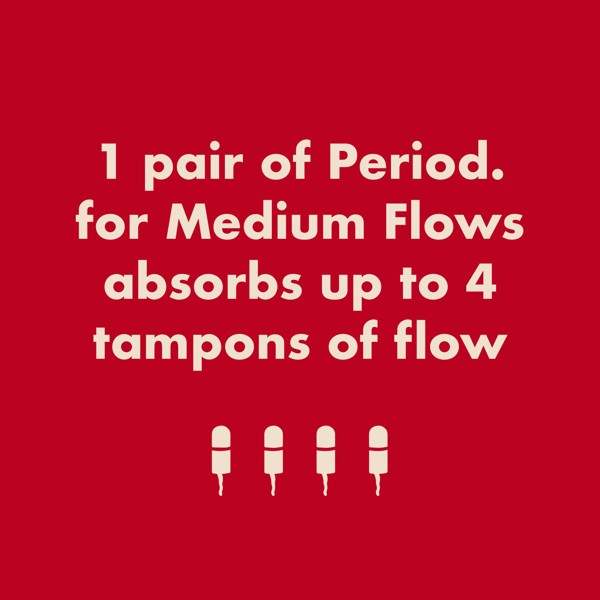 The High Waisted Period. in Cotton For Medium Flows