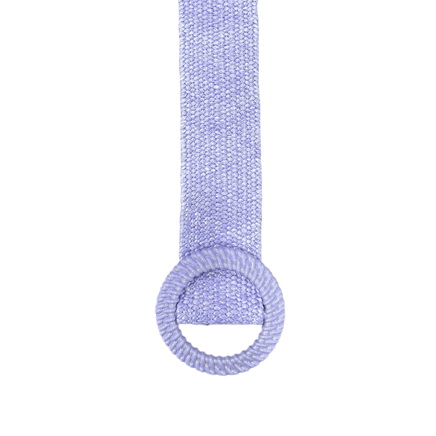 Cinturón con hebilla circular de rafia