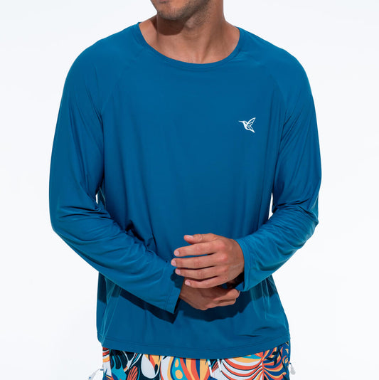 Stay Cool and Protected with the Ultralight UPF Long Sleeve Shirt in Deep Ocean