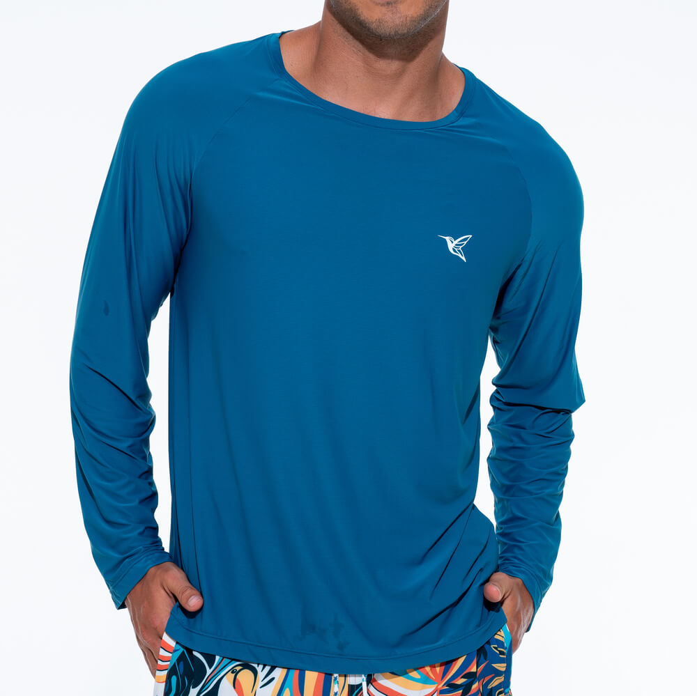 Stay Cool and Protected with the Ultralight UPF Long Sleeve Shirt in Deep Ocean