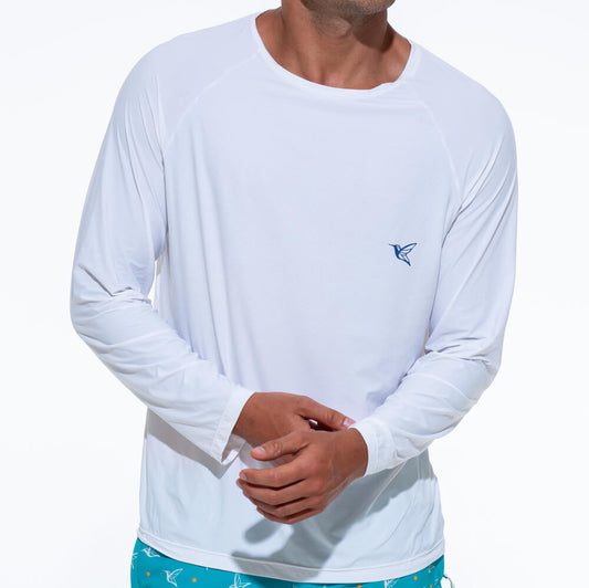 White UPF Long Sleeve Shirt