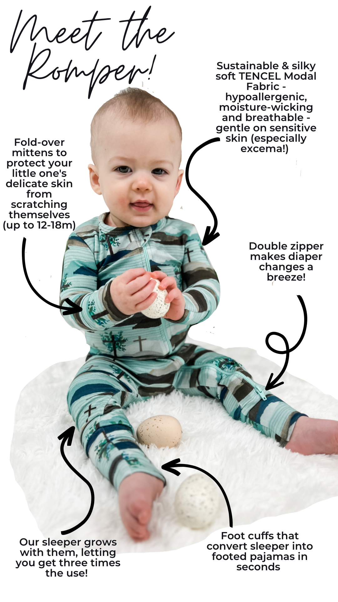 Noah's Ark Shortie Romper