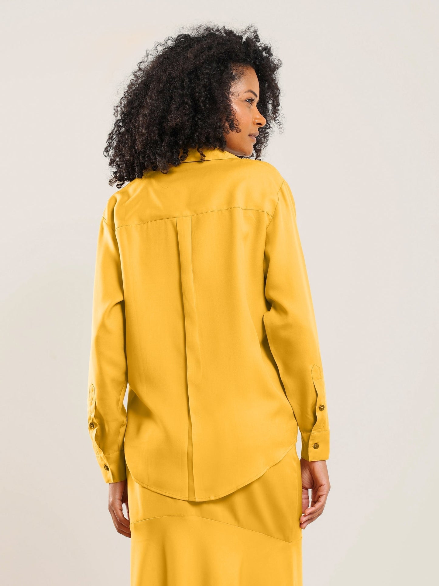 Tencel Button Up - Honey