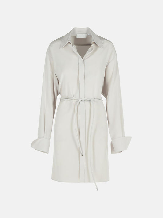 Sportmax 'Eolie' Grey Silk Dress Women