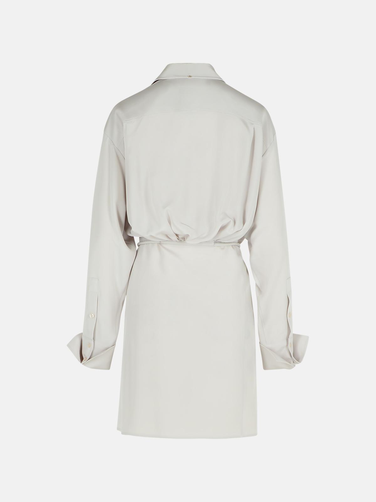 Sportmax 'Eolie' Grey Silk Dress Women