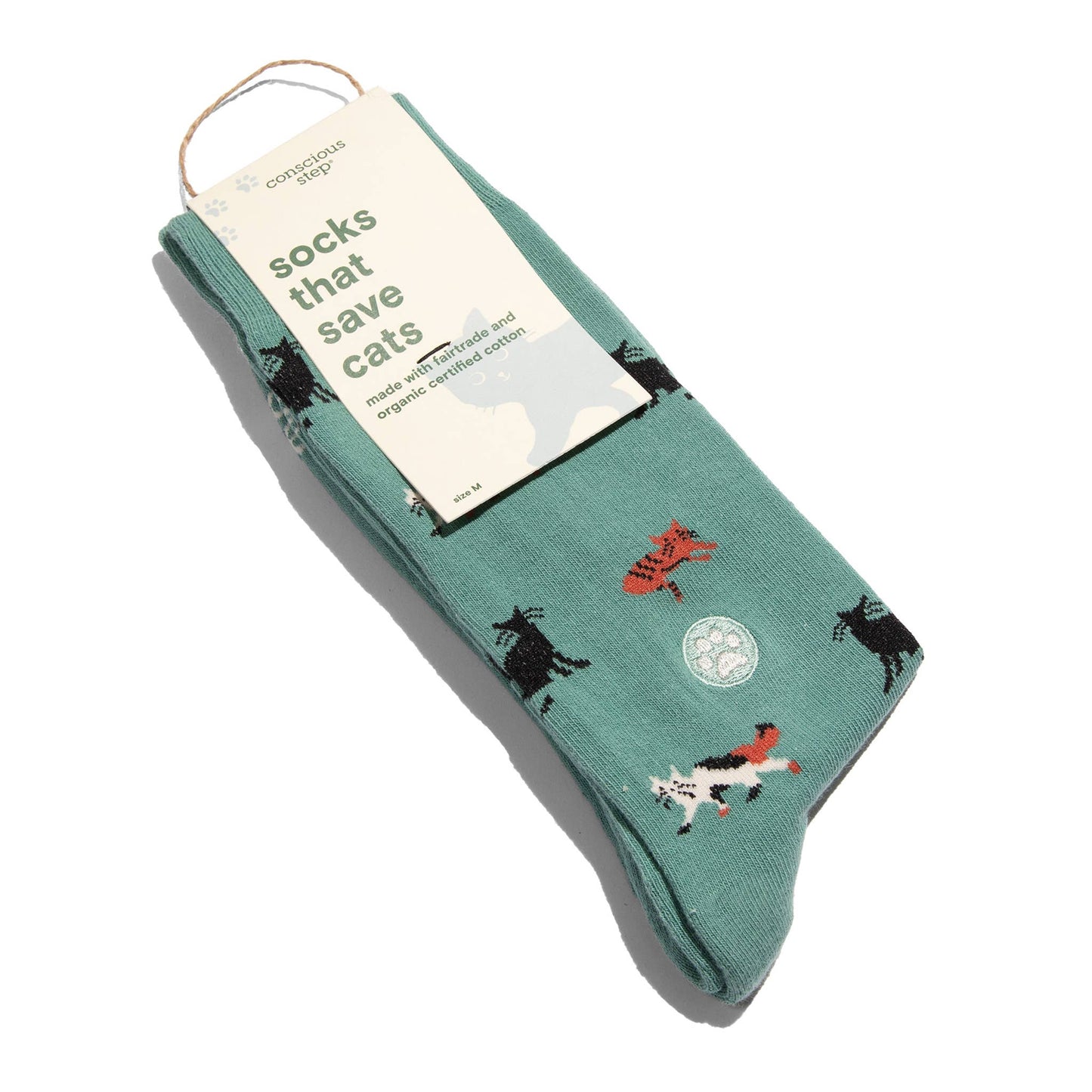 Calcetines que salvan gatos (Gatos color verde azulado)