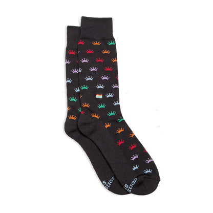 Calcetines que salvan vidas LGBTQ (Coronas de colores)