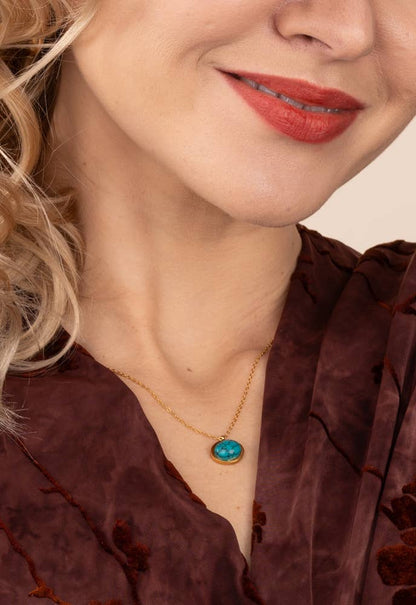 Collar Resplandor de Esperanza en Turquesa