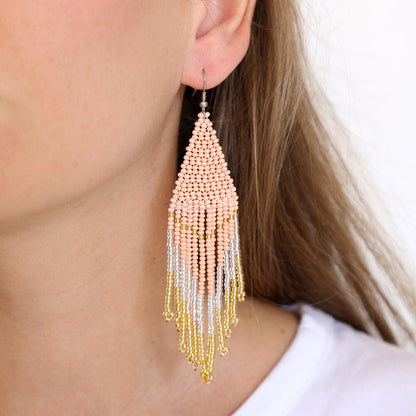 Pendientes Embera Oro Rosa