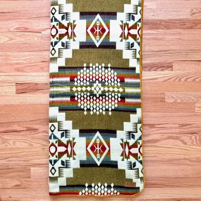 Andean Alpaca Wool Blanket - Sandstone