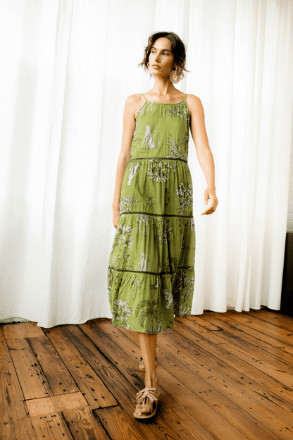 Vestido verde serengue