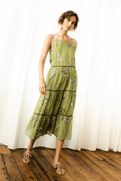 Vestido verde serengue