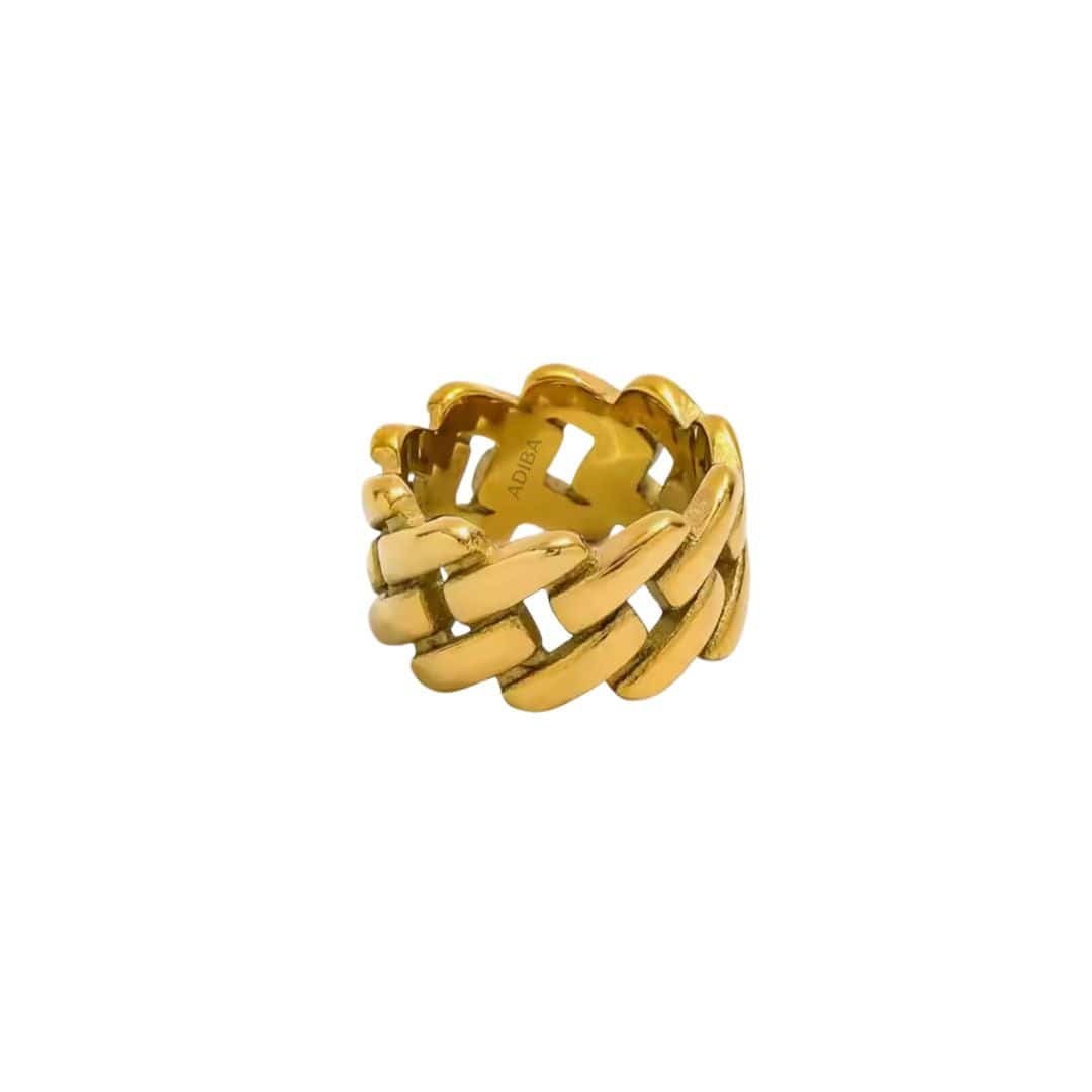 Mega Chain Links Stainless Steel Ring