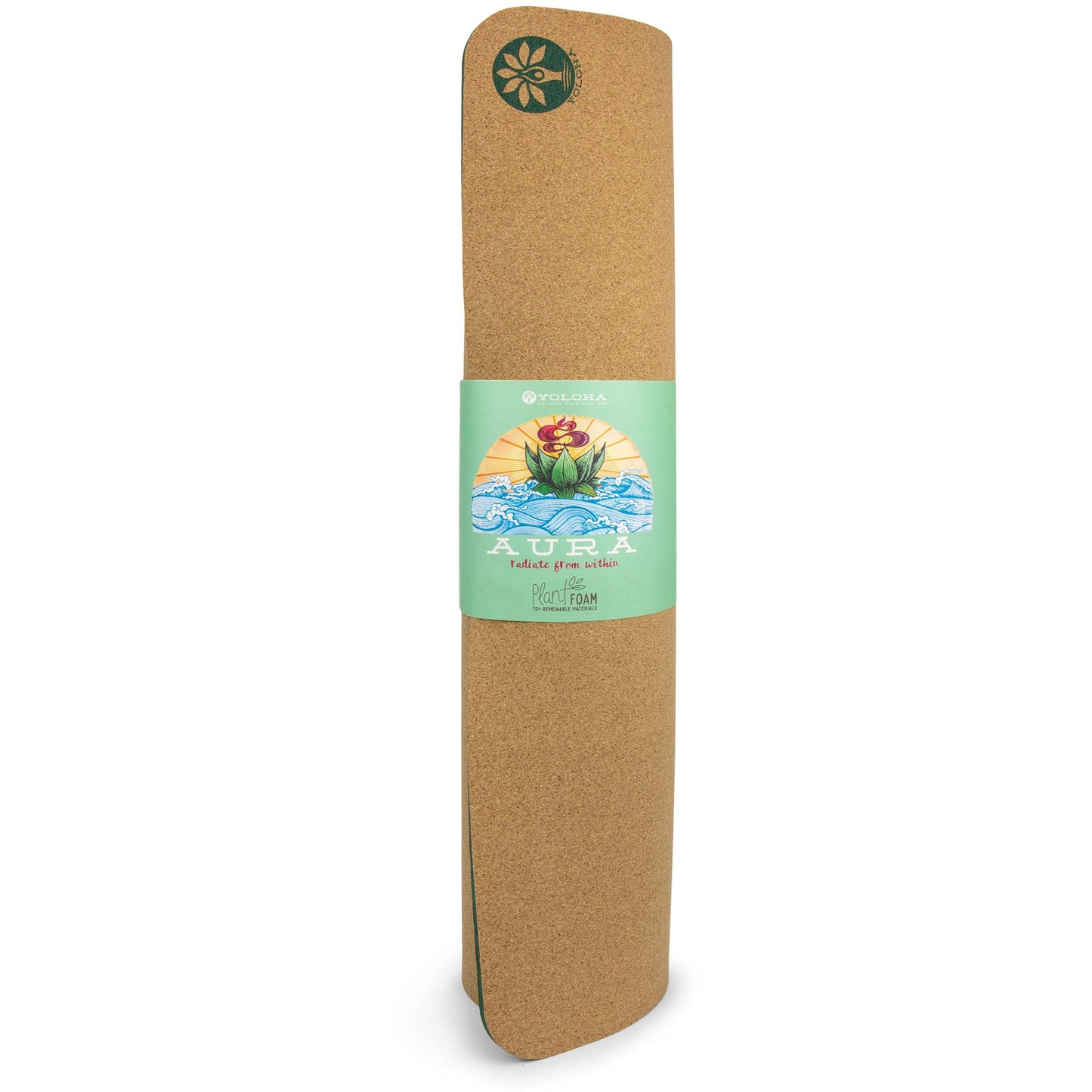 Esterilla de yoga de corcho Mountain Magic Aura