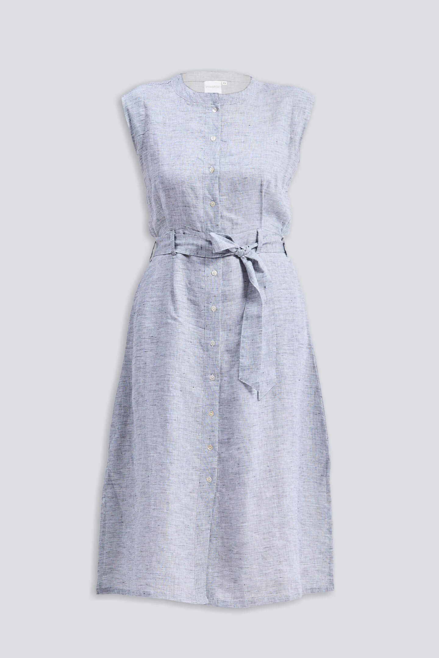 Back Cut Out Linen Dress